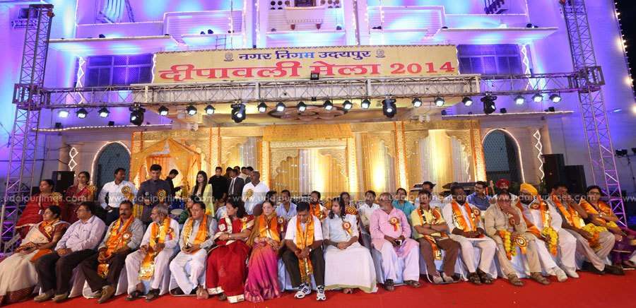 Local talents perform on the first day of Diwali Dusshera Mela