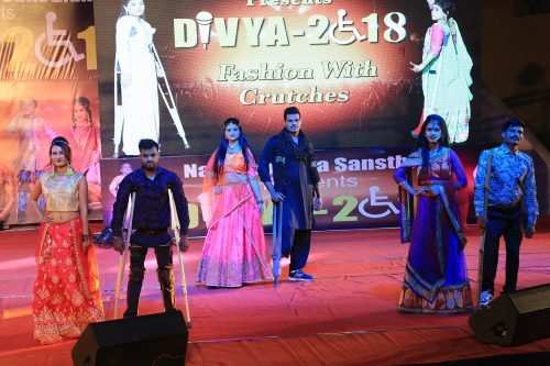 Differently-abled walk and rock the ramp