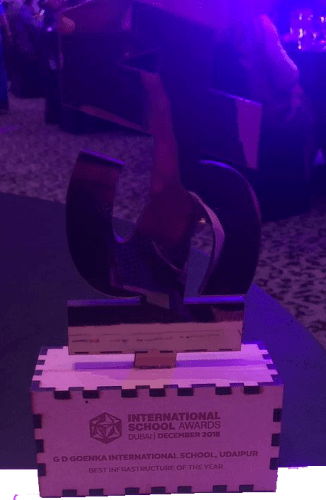 Best Infrastructure International Award for GD Goenka Udaipur – ISA 2018 | Dubai