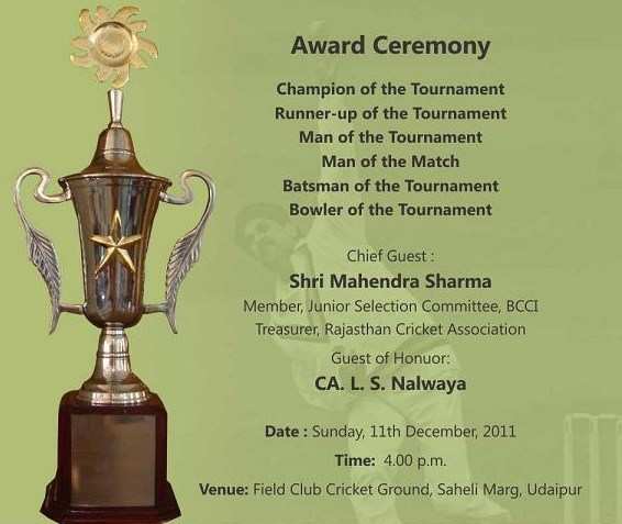 ICAI 20-20 Tournament – Hat-trick for Udaipur