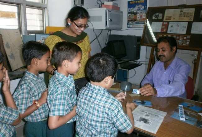 Students visit Post office, purchase stamps