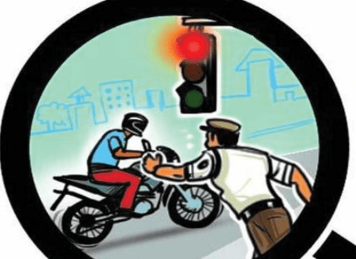 1000 challans issued for breaking traffic rules