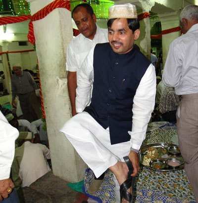 BJP's Shahnawaz Hussain attends Wedding in Udaipur