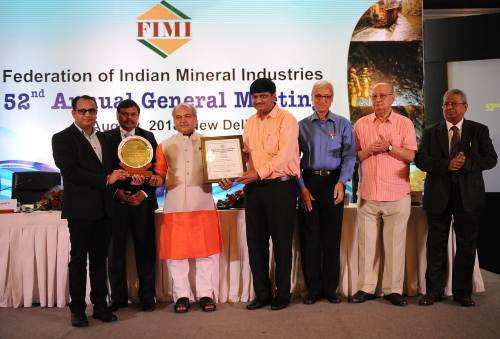 Hindustan Zinc awarded by FIMI for Sustainable Development