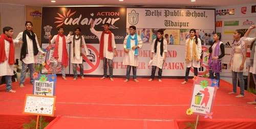 DPS Students spread awareness against Smoking & Litter at Celebration Mall
