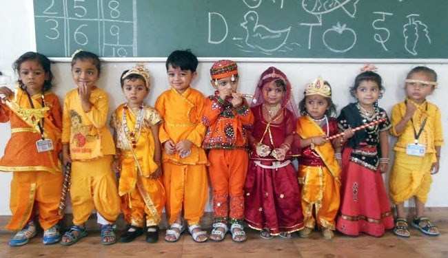Janmashtami celebration at Mount View School