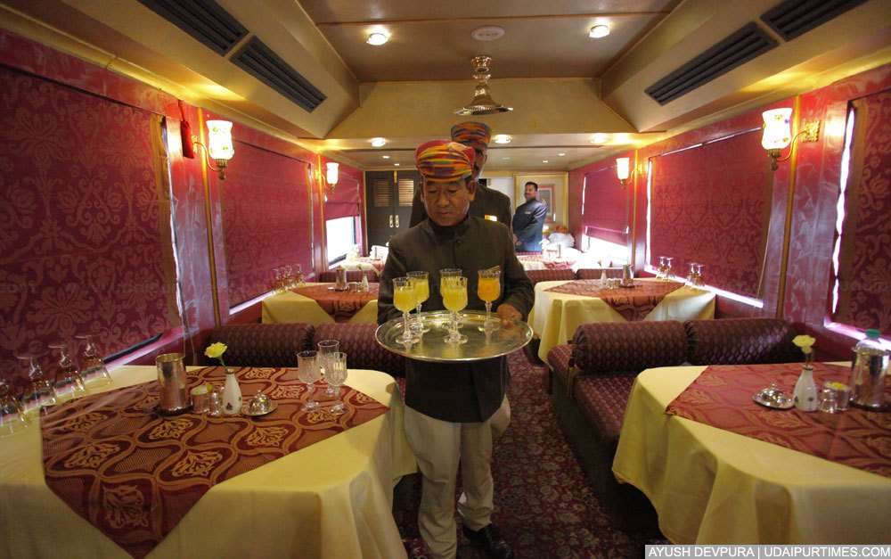 Have a look inside the Royal Rajasthan on Wheels