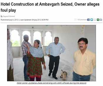 Construction in "seized" building stopped by ACB
