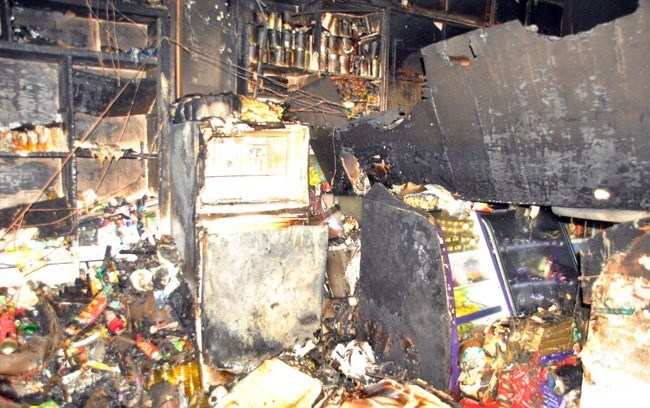 Provision Store at Fatehpura gutted in fire