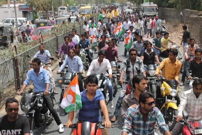 Victory Rally of Newly elected Youth Congress Leaders