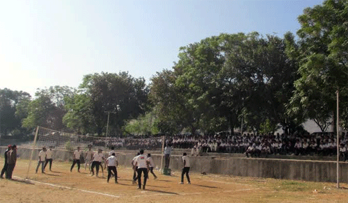 Outdoor Games begin at Geetanjali Nursing College