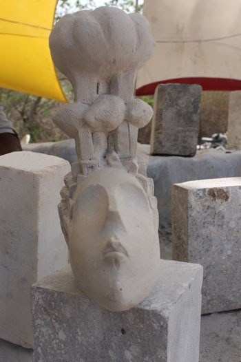 Sculptures Taking Shape at Shilpgram