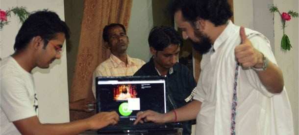 Udaipur Student developed website for Sri Sri Ravishankar