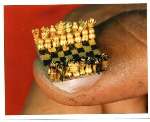 World’s smallest Gold Chessboard