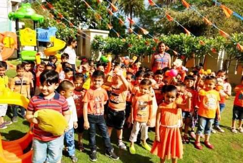 Orange Colour Day at Seedling Nursery School.