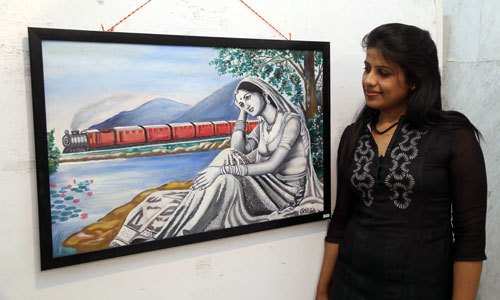 Life depicted in Paintings at Bagore ki Haveli