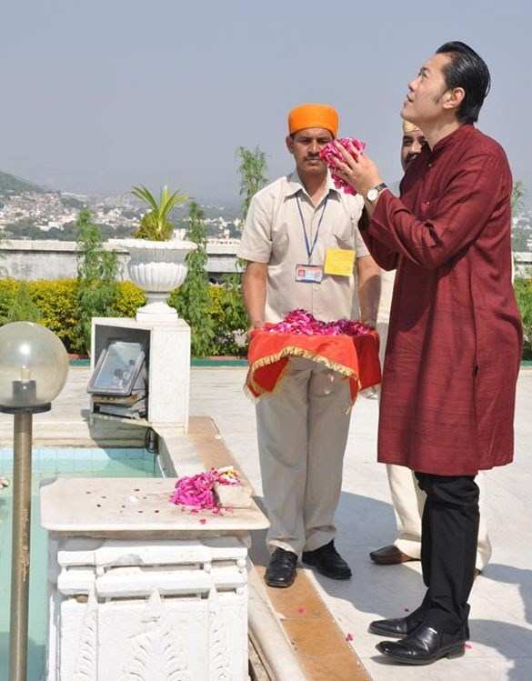 [Photos] Bhutan Royal Couple paid homage to Maharana Pratap