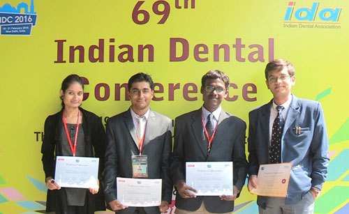 Geetanjali students took part in Indian Dental Conference