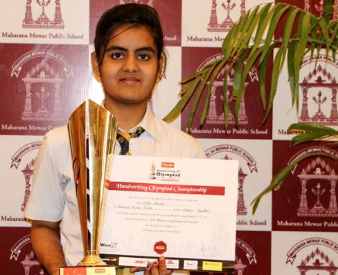 Udaipur girl wins National Handwriting Olympiad