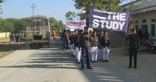 The Study students pay homage to Gandhi with Cleanliness Rally