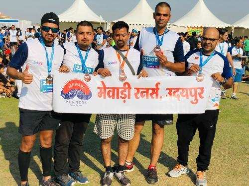 Udaipur’s Mewari Runners complete Half-marathon