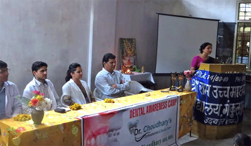 Dental Awareness Camp conducted in school by Dr. Choudhary’s
