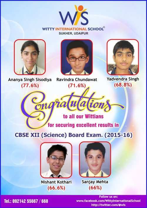 Strong performance by Witty Students in AISSCE