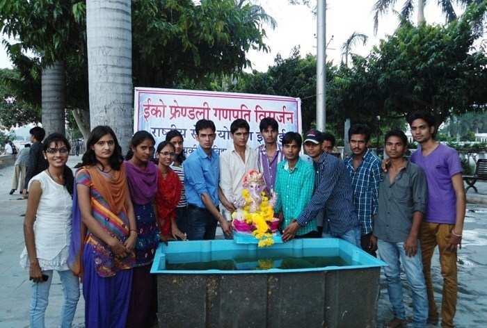 Students perform eco-friendly Ganpati Visarjan