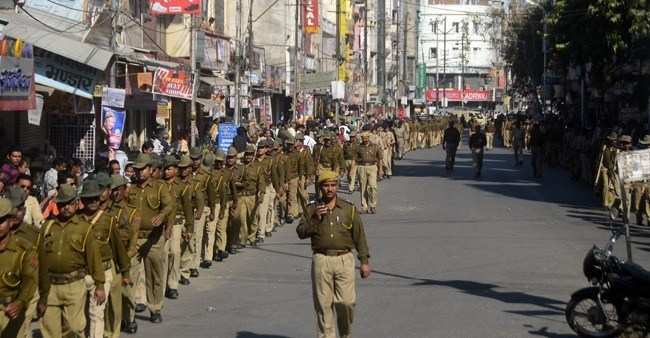 Security Force Marches City, Pre Elections