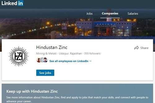 Hindustan Zinc is now LinkedIn: Strengthening Digital presence