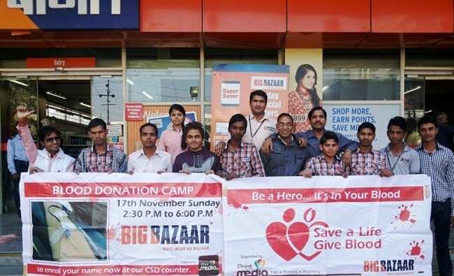 Big Bazaar hosts Blood Donation Camp