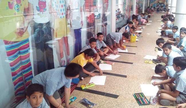 Painting Competition held at R-Kay Mall