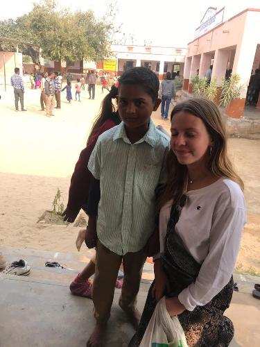 Sweden student delegation to Seedling taken to Kotda for visiting Rural school