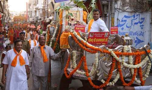 Religious Procession organized on Mahaprabhu Vallabhacharya Jayanti