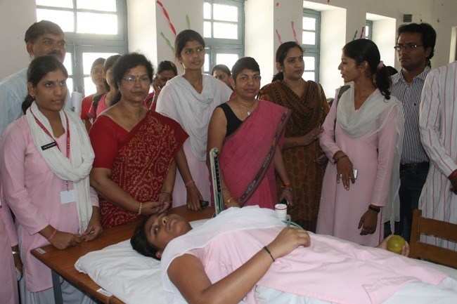 Blood donation camp at Meera Girls College