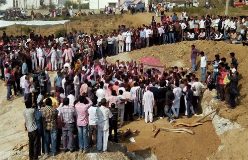 Body of Jain Saint Muni Ganesh Ji Maharaj cremated amid protest