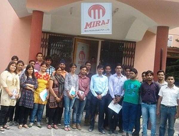 CTAE Students visit Miraj Multicolor Pvt.Ltd