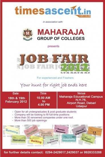 Job Fair at Maharaja College