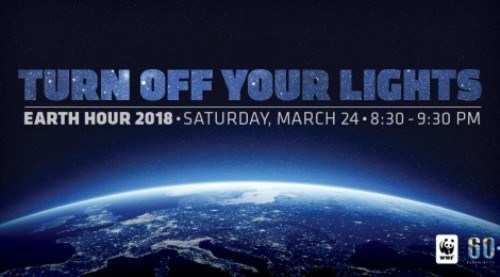 Earth Hour Day today-Lights off 8:30-9:30 p.m.