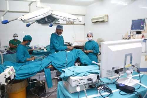 Live Surgery performed in front of audience at Geetanjali