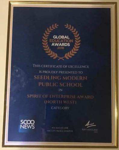 Seedling awarded Spirit of Enterprise at Global Educators Fest 2018