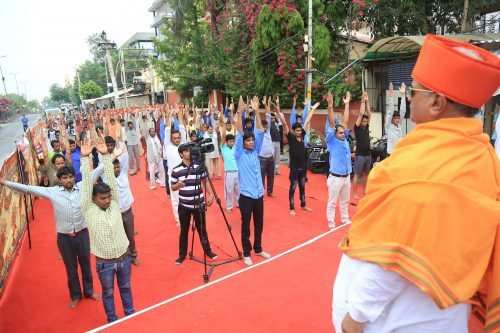 In Pics: Udaipur bows and stretches on International Yoga Day