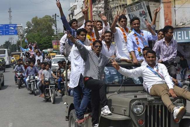 NSUI holds Victory Rally