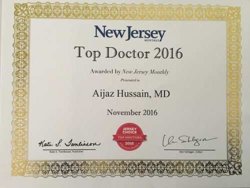 Dr. Aijaz Hussain- Top Doctor of the year, four years in a row!