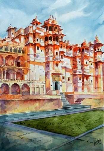 Save Heritage: Fascinating Water Color Paintings by Self Taught Artist