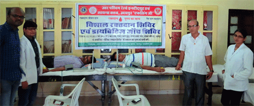 Lions Club Eklingji: 63 members donate blood