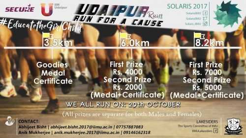 Udaipur Run to be organised on 29-Oct