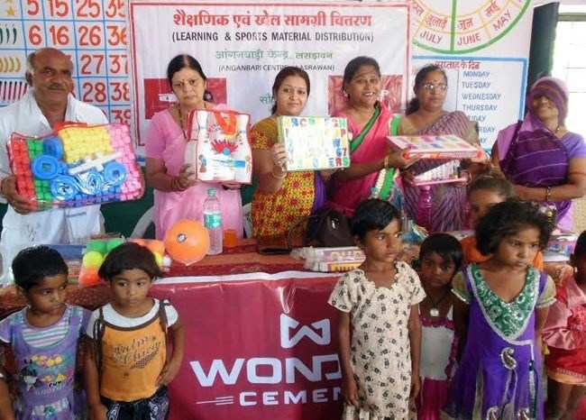 Wonder Cement distributes learning materials to children