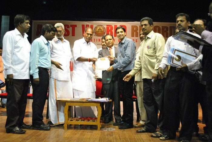 World Record holder Vinay Bhanawat Honored by Pondicherry CM