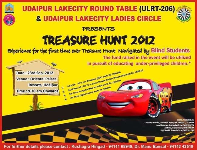 Treasure Hunt 2012: Every Team to be Navigated by Blind People